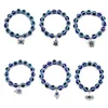 Beaded Simple Hot Selling Blue Evil Eye Women Bead Bracelet Handmade DIY Casual Men Lucky Bracelet 240423