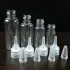 ボトル100pcs 10ml/20ml/30ml/50ml/100mlプラスチックペット空のドロッパーボトル液液ジュース消毒剤インク透明な長いチップボトル