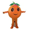 2024 Performance Orange Fruit Mascot Costume Dress per uomini Donne Halloween Outfit Outfit Mascot per tute pubblicitarie