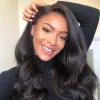 Wigs Maxine Body Wave Human Hair Bundles With HD Transparent Lace Frontal Closure 30 Inch Brazilian Hair Weave Bundle With Closure