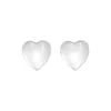 Stud Earrings Korean Style Transparent White Love For Women Sweet Fashion Acrylic Resin Peach Heart Jewelry Gift