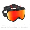 Okulary profesjonalne gogle narciarskie z magnetyczną podwójną warstwą soczewki narciarskie antyfogowe UV400 Gogle mężczyzn mężczyzn Kobiety szklanki narciarskie okulary okulary
