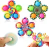 Spinner Toy Pop Tie Dye Simple Popper Hand Spinng for ADHD不安、ストレス緩和感覚Toy5282930