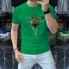 Designer Europa di alta qualità Summer Men Thirts T-shirt T-shirt Cotone Short Short Students Simple Sliose Tops Time ASEX Abiti