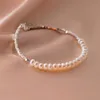 Colar de pérolas francesas do designer de pulseira de vela de SailorMoon Eloch, verão feminino, simples e elegante e elegante, pintada, jóias de miçangas D9691