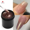 Gel Mshare Nackt Glitzer Gel Nail Extension Selbstnivellierer Hartdicke funkelnde Herbstfarben Maniküre Nagelkunst Gel 142g