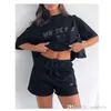 Designer Womens Tracksuits Sommer Neues T-Shirt-Set modische Sportschaum-Logo kurzärmelig Pullover Shorts zweiteilige Set