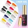 Gel AS 12 Colors Painting Pastel Gel Kit Summer Candy Liner Nail Polish Soak Off UV Gel Varnishes Nail Art DIY Manicure Drawing Set