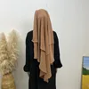 Abbigliamento etnico a tre strati nida khimar con corde niqab corde anteriore regolabile legame lungo back -back overhead preghiera hijab hijab