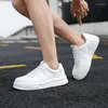 Lässige Schuhe weiblich 2024 Hochwertige runde Zehen Frauen vulkanisieren Herbst Feste Schnürsport -Damen -Plattform Sneaker