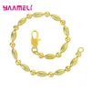 Braccialetti Link originale 925 Solid Silver Charm Bracciale Oro Colore Golds Perle Wen Women Women Reg Repone Bolristband Gioielli