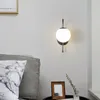 Lámpara de pared moderna frotación dorada cobre nordiccreativo sala de estar fondo