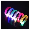 Bangle Bubble Up Light Acrylic LED Flashing Armband Party Favor Thanksgiving Christmas Birthday Glow Suppies Concert DA DHF2K