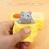 Decompression Toy Funny Pop Up Mouse and Cheese Block Squeeze Toy Stress Relief Toys for Kids Adult Rat In Cheese Decompression Mouse Toy Gift d240424