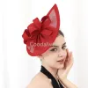 Kentucky Derby Veil Fascynator Kapelusz Women Wedding Fashinators Fasfand Główna Oblubienie