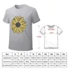 Men's Polos Painted Sunflower Watercolor Artwork T-shirt Summer Tops Cute Mens Big And Tall T Shirts