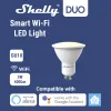 Управление Shelly Duo Gu10 White/RGBW 5W WiFi WiFi Smart Light Led Work с Google Home 220240V Dimmable Timer Function