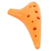 Instrument 1 stycke barn musikinstrument för nybörjare 12 hål plast barn tidig utbildning musik alto anti fall ocarina