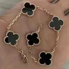 Fine packaging gorgeous bracelet online sales sterling silver four leaf clover flower female red rose gold with original vanley