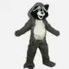 2024 Mascotte Raccoon Performance costume da costume per uomini Donne Halloween Outfit Outfit Mascot per tute pubblicitarie
