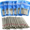 Bits 50pcs / emballage diamant nrail foret de perceuse de perceuse rotative Burr sets de fraisage électrique pour la manucure de la peau morte de manucure