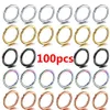 50100Pcs Stainless Steel Septum Nose Piercing Hinged Segment Hoop Ring for Women Ear Helix Earring Piercing Body Jewelry 240423