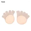 Women Socks Accessries High Heels Half Insoles Foot Care Invisible Toe Forefoot Pad Non-Slip Five Fingers