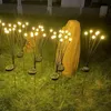 Solar LED Light Outdoor Waterproof Garden Sunlight Powered Landscape Lights Firefly Lawn Decor 240411