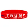 Party Gunst 9 Styles Trump 2024 Sile Bracelet America Flag Polsband Drop Delivery Home Garden Festieve Supplies Event Dhuer