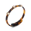 Bracelets de charme puravida pour femmes vintage mode léopard imprimé acrylique acétate résine choucheur 289r