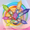 European Warehouse Uzy Tornado 20000 Puff 20K engångs e-cigaretter 28 ml 850mAh Disposables vapes penna uppladdningsbar