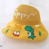 Wide Brim Hats Kids Sun Hat Cartoon Dinosaur Print Visor With Uv Protection For Toddlers Lightweight Breathable Boys