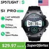 AJGN BRISTWATCHES World Premiere Global Version Black Shark S1 Pro Smart Watch 1.43 AMOLED Беспроводная зарядка 15 -дневная батарея NFC Chat GPT 240423