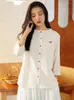 Frauen Strick chinesischer Stil Frühling Herbst Ladies Shirt Mode Strick -Strickjacke Vintage Bluse Frauen Tops weich warm