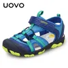 Sandales Nouvelles arrivantes pour enfants de mode de mode douce et de semelle en caoutchouc durable Uovo Chaussures pour garçons confortables Sandales avec # 22-34 240423