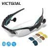 Framello Victgoal Cycling Bluetooth Glasses Men 5 Lenses Glassini polarizzati biciclette per biciclette Mountain Road Ecclami