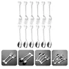 Ensembles de vaisselle cadeau Love Fork Spoon Child Mini Kitchen Appliance Appliance Ice Cream Spoons en acier inoxydable