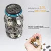 Lådor 2.5L LCD -skärmmynträkning Piggy Bank Electronic Digital Coin Counting Box Coin Bank Money Saving Box Coin Storage Box burkar