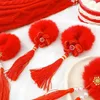 Hair Accessories 2 Pcs/Set Children Cute Chinese New Year Elastic Hair Bands Girls Lovely Soft Scrunchies Rubber Bands Kids Hair Accessories