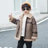 Jackets Boy Winter Fleece Thickness Kids Coats Children Outerwear Autumn 9BBT021