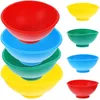 Ensembles de vaisselle 4 PCS Grade Child Silicone Ustensile REST DIPPUT BOLLS DROP RÉSISTANCE ENFANTS