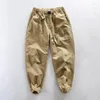 Pantaloni da uomo retrò la folla casual di marca alla moda di marca integrale