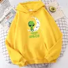 Polos j'ai besoin de plus d'espace vert étranger imprimerie femme sweat à capuche automne à sweat à sweat chaud harajuku chaud de la mode