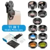 Lens APEXEL 11 in 1 Phone camera Lens Kit fisheye wide lens Full Colorgrad Filter CPL ND Star Filter for iPhone Xiaomi all Smartphone