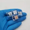 Miniature 10pcs Case acriliche Forma Cubo Scatole trasparenti per elementi Collezione Cube Pennioni PP Box di plastica PP 14 mm per ganci di pesce