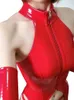 Косплей -горничная женская боди боди наборы Sexy Wetlook PVC экзотические колготки ролевые клубные наряды с завязкой с запятой в форме Goe