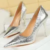 Dress Shoes BIGTREE Sequin Cloth Women Pumps Fashion Wedding Lady High Heels Luxury Banquet Stilettos Sexy