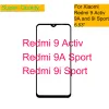 Panel 10st/parti för Xiaomi Redmi 9A Sport 9i Sport Touch Screen Panel Front Ytter Glaslins för Redmi 9 Activ LCD -glas med OCA