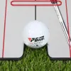 AIDS 1PC Golf Układa lustro treningowe Trainer Trener Linia Golf Putter Balancer Golf Edge Stawiający lustro na zewnętrzne zewnętrzne