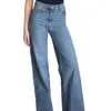 New Fashion Straight leg denim pants Loose washed Loose high waisted jeans for women